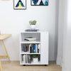 Weißer Rollcontainer Bernadina 60x35x75cm (Holz)