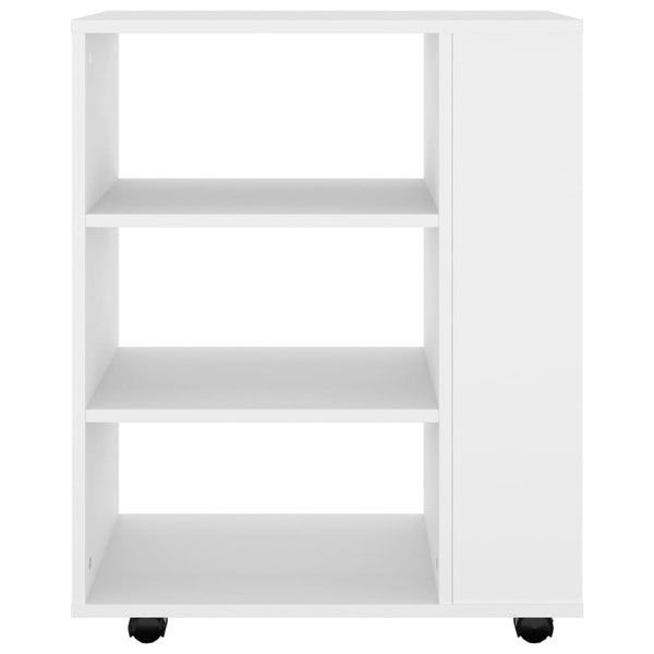 Weißer Rollcontainer Bernadina 60x35x75cm (Holz)