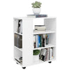 Weißer Rollcontainer Bernadina 60x35x75cm (Holz)