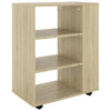 Schrank auf Rollen Sonoma-Eiche Bernadina 60x35x75cm (Spanplatte)
