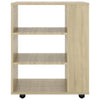 Schrank auf Rollen Sonoma-Eiche Bernadina 60x35x75cm (Spanplatte)