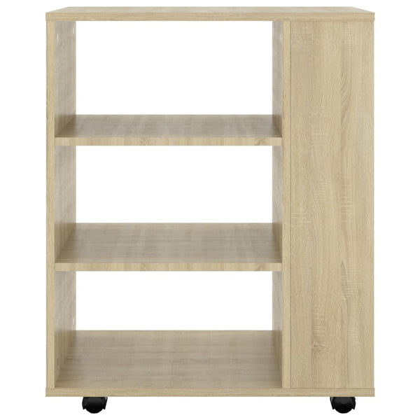 Schrank auf Rollen Sonoma-Eiche Bernadina 60x35x75cm (Spanplatte)