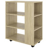 Schrank auf Rollen Sonoma-Eiche Bernadina 60x35x75cm (Spanplatte)