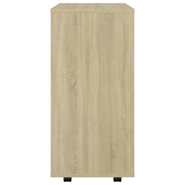 Schrank auf Rollen Sonoma-Eiche Bernadina 60x35x75cm (Spanplatte)