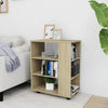 Schrank auf Rollen Sonoma-Eiche Bernadina 60x35x75cm (Spanplatte)