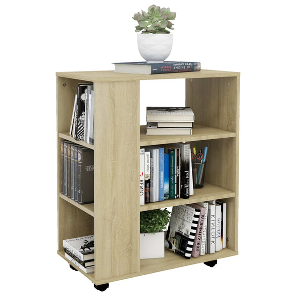 Schrank auf Rollen Sonoma-Eiche Bernadina 60x35x75cm (Spanplatte)