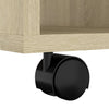 Schrank auf Rollen Sonoma-Eiche Bernadina 60x35x75cm (Spanplatte)