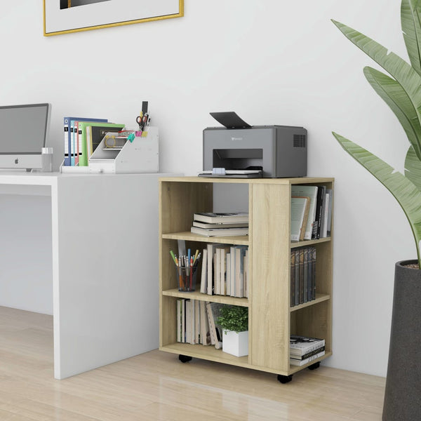 Schrank auf Rollen Sonoma-Eiche Bernadina 60x35x75cm (Spanplatte)