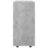 Betongrauer Schrank auf Rollen Bernadina 60x35x75cm (Spanplatte)