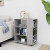 Betongrauer Schrank auf Rollen Bernadina 60x35x75cm (Spanplatte)