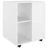 Weißer Rollcontainer Monicica 60x53x72cm (Spanplatte)