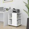 Weißer Rollcontainer Monicica 60x53x72cm (Spanplatte)