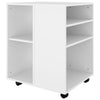 Weißer Rollcontainer Monicica 60x53x72cm (Spanplatte)