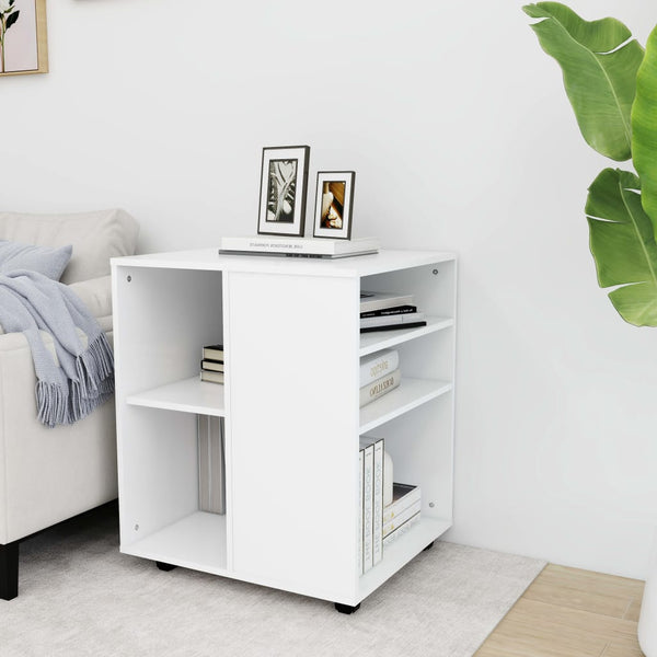 Weißer Rollcontainer Monicica 60x53x72cm (Spanplatte)