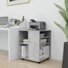 Betongrauer Schrank auf Rollen Monicica 60x53x72cm (Holz)