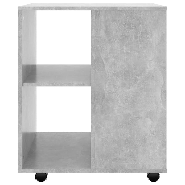 Betongrauer Schrank auf Rollen Monicica 60x53x72cm (Holz)