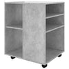 Betongrauer Schrank auf Rollen Monicica 60x53x72cm (Holz)