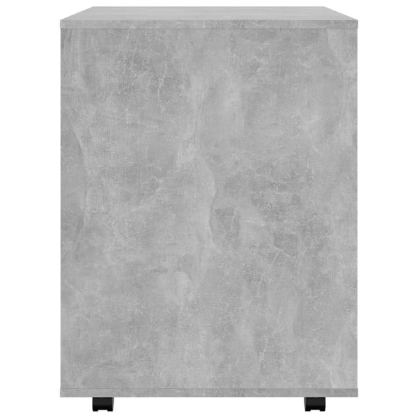 Betongrauer Schrank auf Rollen Monicica 60x53x72cm (Holz)