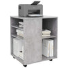 Betongrauer Schrank auf Rollen Monicica 60x53x72cm (Holz)