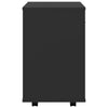 Schwarzer Rollcontainer Kristina 46x36x59cm (Holz)