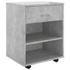 Betongrauer Schrank auf Rädern Kristina 46x36x59cm (Holz)