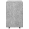 Betongrauer Schrank auf Rädern Kristina 46x36x59cm (Holz)