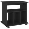Schwarzer Rollschrank Gagriel 60x45x60cm (Holz)