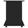 Schwarzer Rollschrank Gagriel 60x45x60cm (Holz)