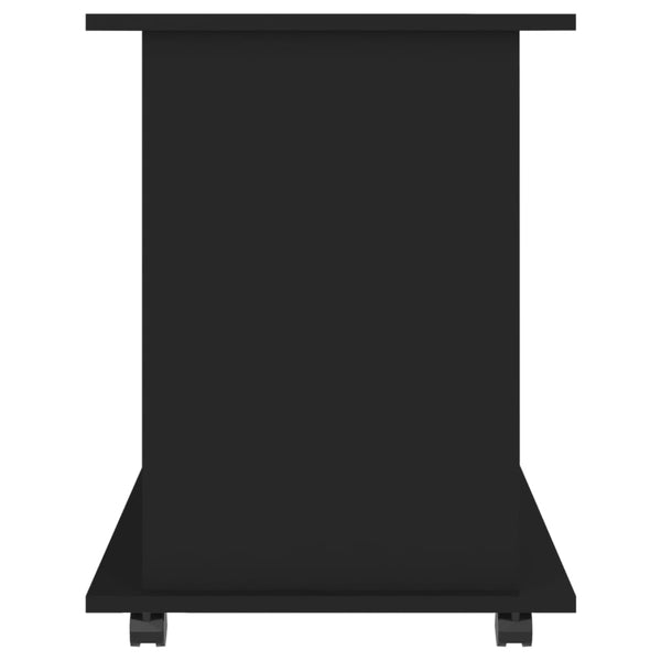 Schwarzer Rollschrank Gagriel 60x45x60cm (Holz)
