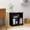 Schwarzer Rollschrank Gagriel 60x45x60cm (Holz)