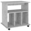 Betongrauer Rollschrank Gagriel 60x45x60cm (Holz)