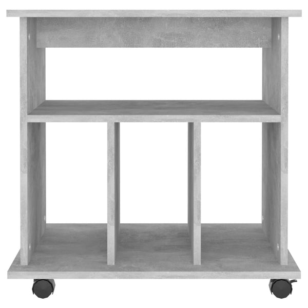 Betongrauer Rollschrank Gagriel 60x45x60cm (Holz)