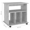 Betongrauer Rollschrank Gagriel 60x45x60cm (Holz)