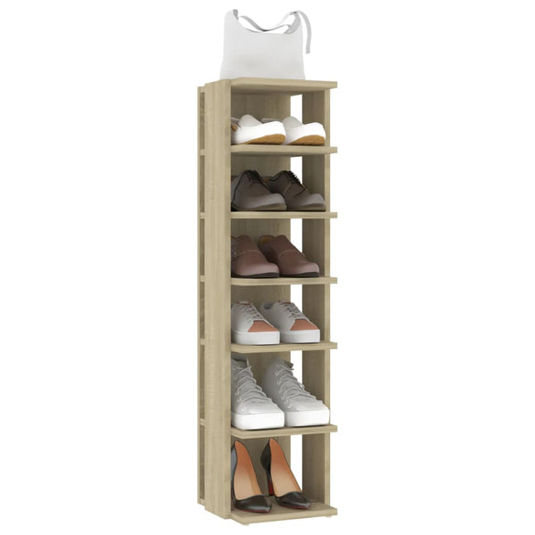 Sonoma-Eiche Schuhschränke Abdeltattah 27,5x27x102cm (2 St.)