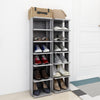 Betongraue Schuhschränke Abdeltattah 27,5x27x102cm (2 St.)