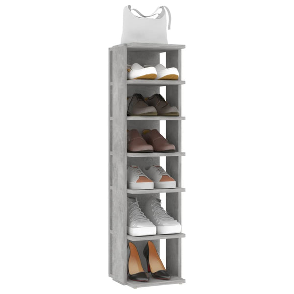 Betongraue Schuhschränke Abdeltattah 27,5x27x102cm (2 St.)