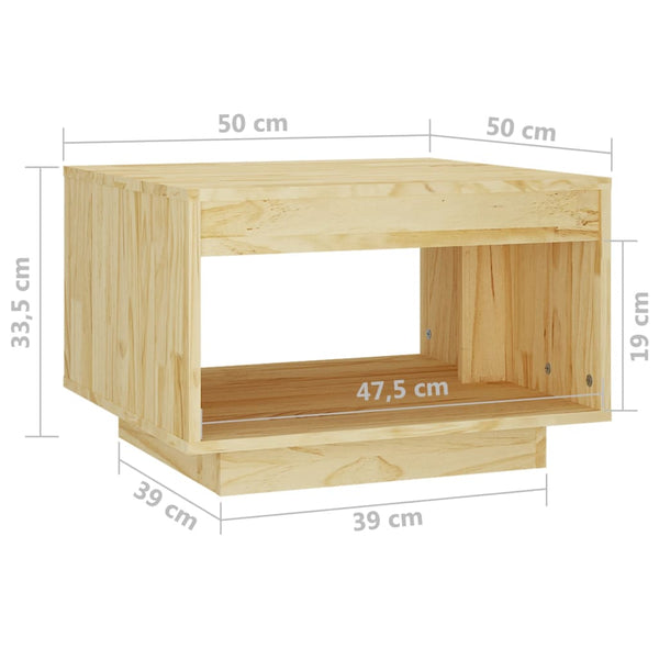 Couchtisch Caidar 50x50x33,5cm (Kiefer)