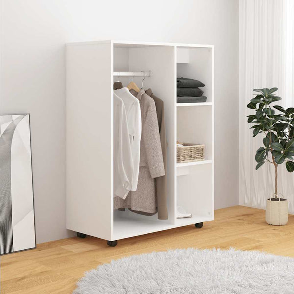 Weißer Kleiderschrank Mouhammad 80x40x110cm (Holz)