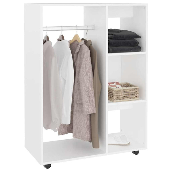 Weißer Kleiderschrank Mouhammad 80x40x110cm (Holz)