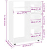 Weißer Kleiderschrank Mouhammad 80x40x110cm (Holz)