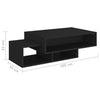 Couchtisch Invest Schwarz 105x55x32cm (Holz)
