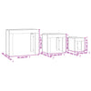 Betongraue Satztische Silveta 3er-Set (Holz)