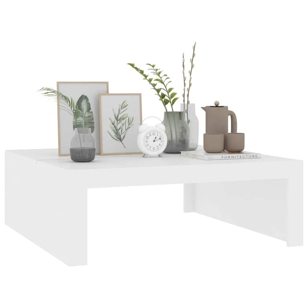 Couchtisch Vecentiu weiß 100x100x35cm (Spanplatte)