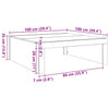 Sonoma Eiche Couchtisch Vecentiu 100x100x35cm (Spanplatte)