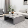 Couchtisch Vecentiu in Betongrau 100x100x35cm (Spanplatte)