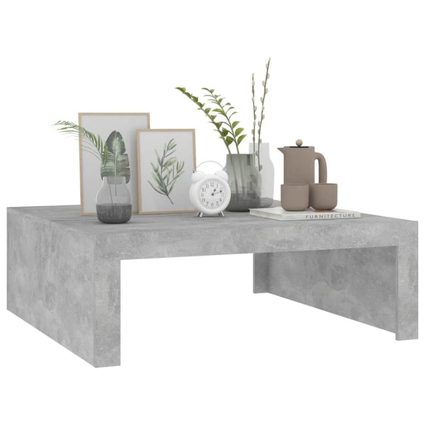 Couchtisch Vecentiu in Betongrau 100x100x35cm (Spanplatte)