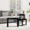 Cozana Couchtische, schwarz, 3-teilig (Holz)
