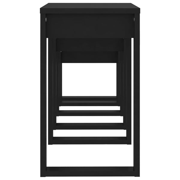 Cozana Couchtische, schwarz, 3-teilig (Holz)