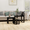 Cozana Couchtische, schwarz, 3-teilig (Holz)