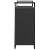 Schwarzer Barwagen mit Kasten Pufa 100x45x97cm (Polyrattan)